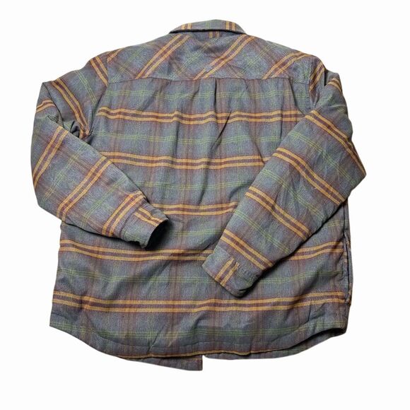 PraNa Men's Plaid Overcoat Jacket Brown 2XL Casual Fall - Picture 2 of 15